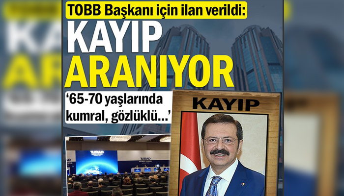 65-70 yaşlarında, kumral, uzun boylu… Rifat Hisarcıklıoğlu için kayıp ilanı veildi